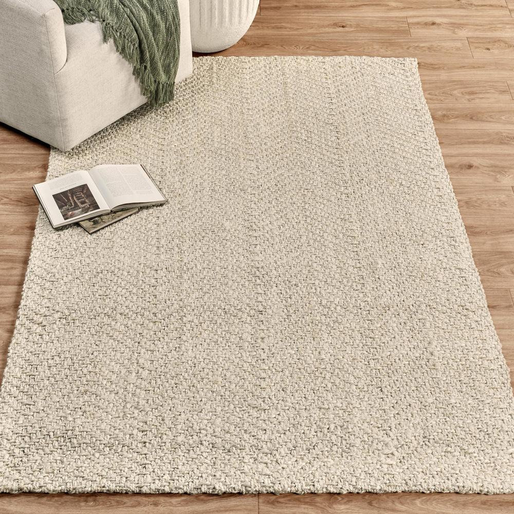 Villa by Classic Home - Chevron Handwoven Jute Area Rug  - 8W - Ivory - 30090005 veiw 5