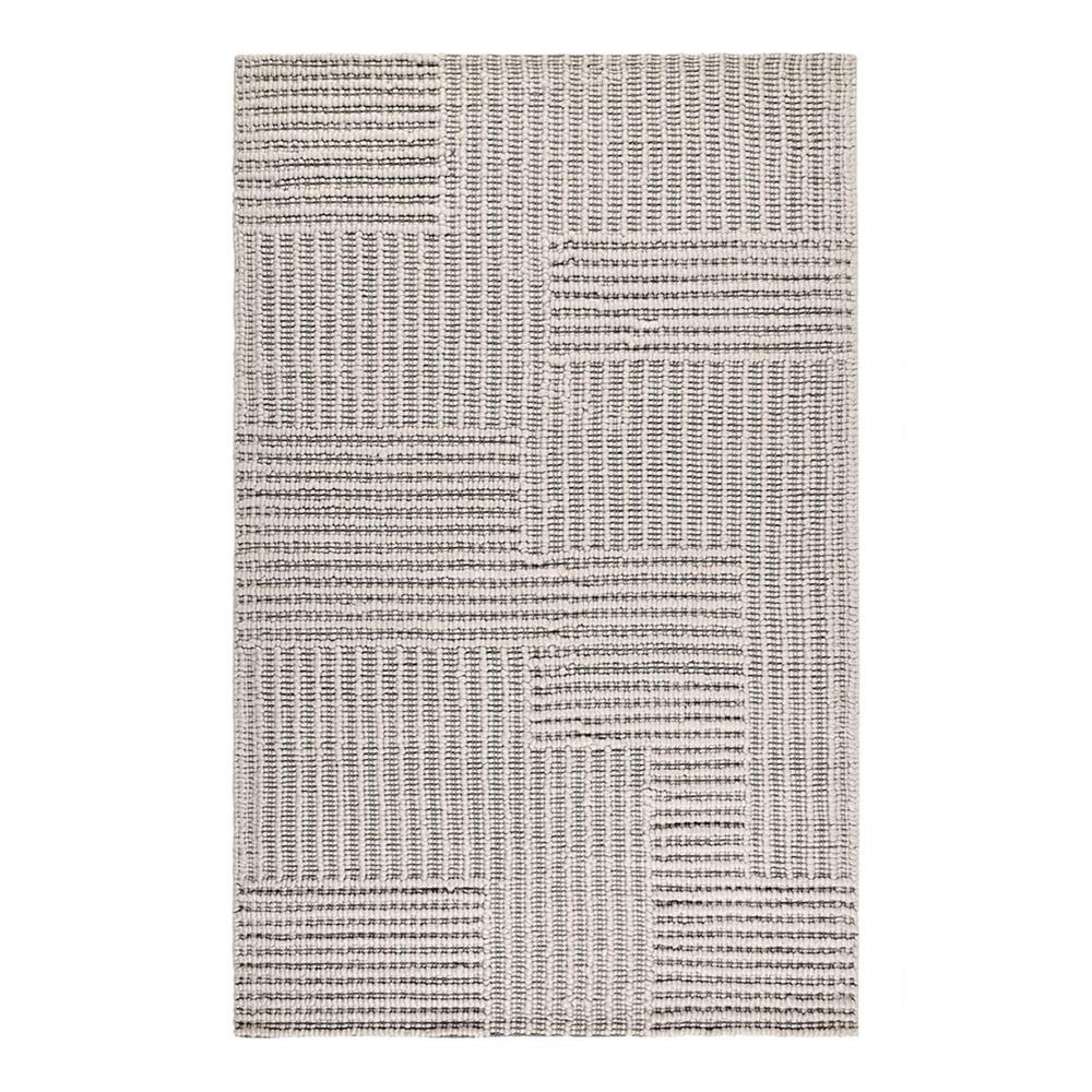 Villa by Classic Home - Clayton 5X8 Recycled Fabric Handwoven Sustainable Gray Accent Area Rug - 5W - Gray - 30132394 veiw 1