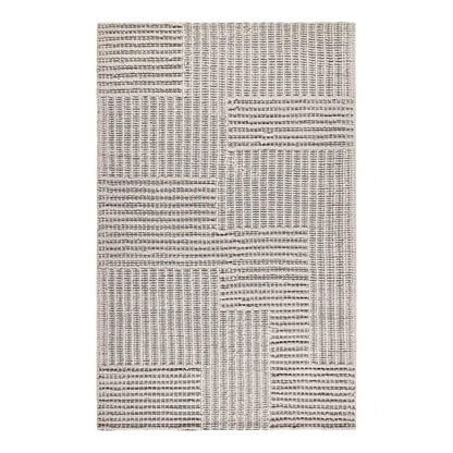 Villa by Classic Home - Clayton 5X8 Recycled Fabric Handwoven Sustainable Gray Accent Area Rug - 5W - Gray - 30132394 veiw 1