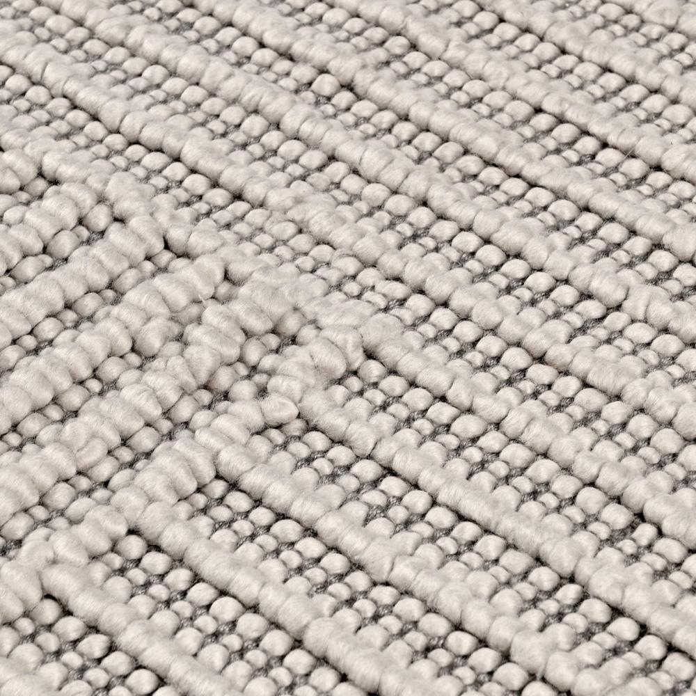 Villa by Classic Home - Clayton 5X8 Recycled Fabric Handwoven Sustainable Gray Accent Area Rug - 5W - Gray - 30132394 veiw 3