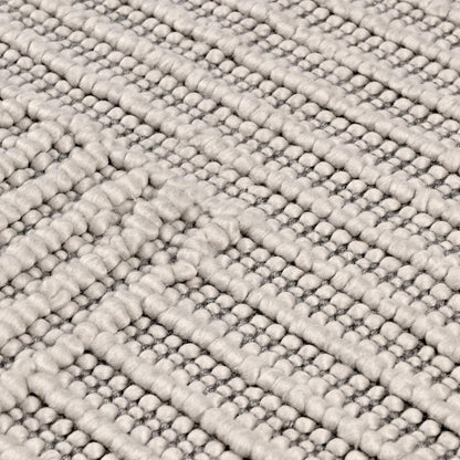 Villa by Classic Home - Clayton 5X8 Recycled Fabric Handwoven Sustainable Gray Accent Area Rug - 5W - Gray - 30132394 veiw 3