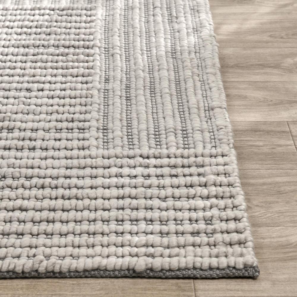 Villa by Classic Home - Clayton 5X8 Recycled Fabric Handwoven Sustainable Gray Accent Area Rug - 5W - Gray - 30132394 veiw 4