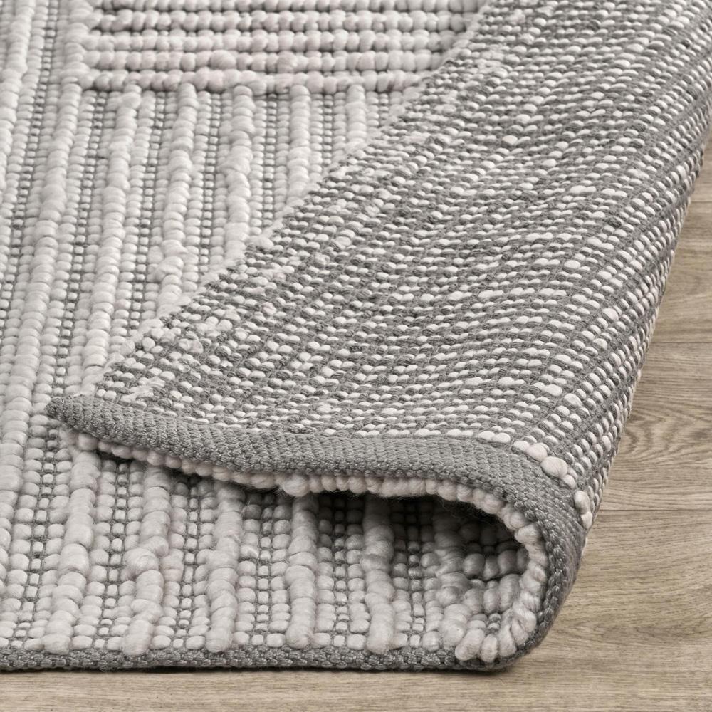 Villa by Classic Home - Clayton 5X8 Recycled Fabric Handwoven Sustainable Gray Accent Area Rug - 5W - Gray - 30132394 veiw 5