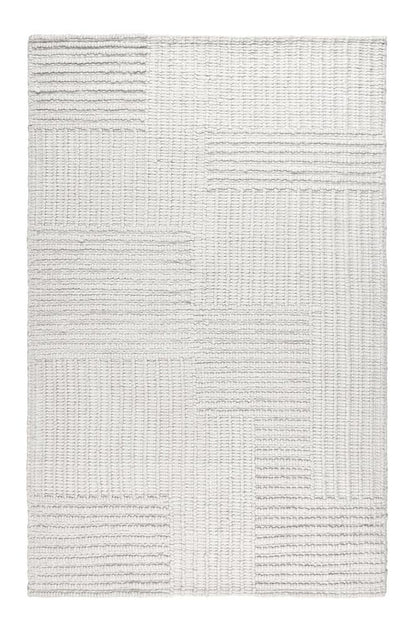 Villa by Classic Home - Clayton 5X8 Recycled Fabric Handwoven Sustainable Ivory Accent Area Rug - 5W - Ivory - 30132374 veiw 1