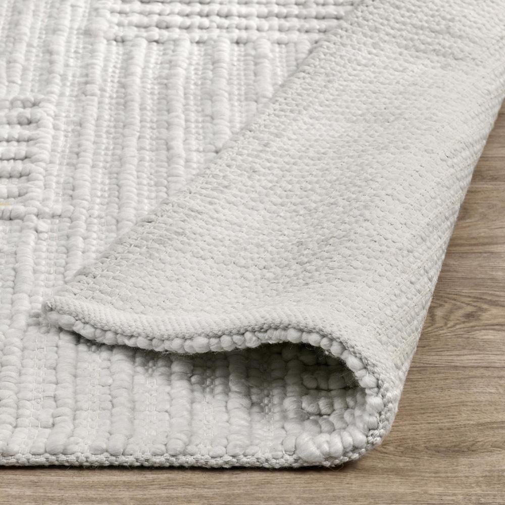 Villa by Classic Home - Clayton 5X8 Recycled Fabric Handwoven Sustainable Ivory Accent Area Rug - 5W - Ivory - 30132374 veiw 5