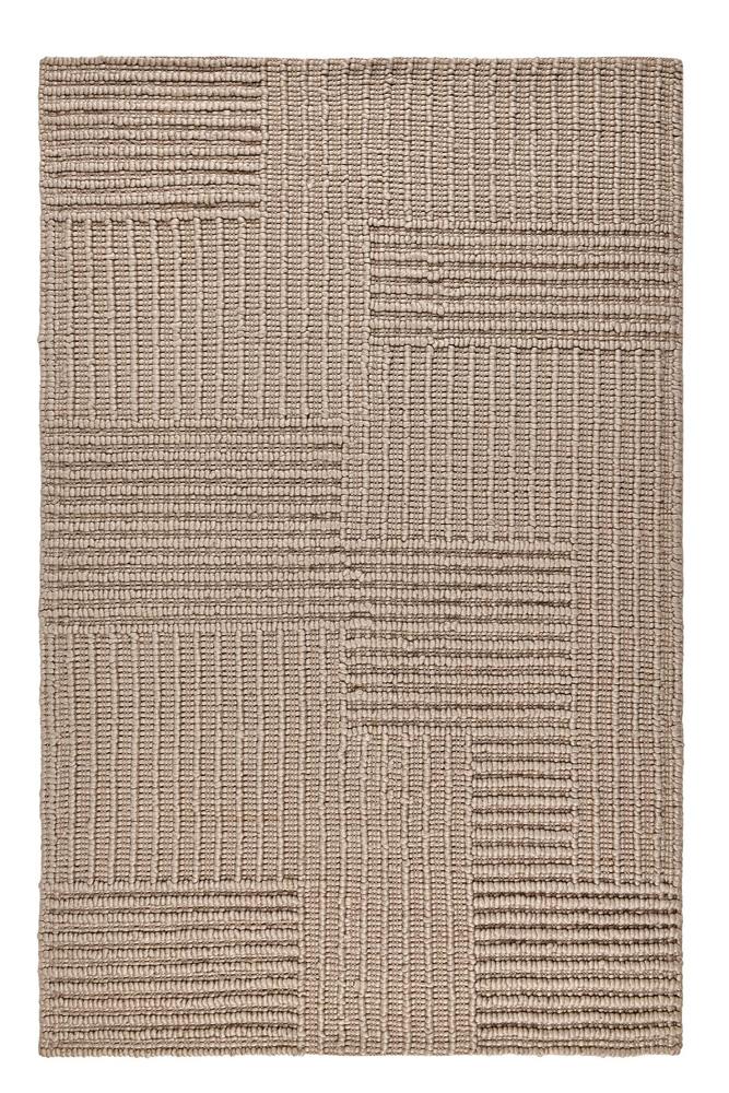 Villa by Classic Home - Clayton 5X8 Recycled Fabric Handwoven Sustainable Beige Accent Area Rug - 5W - Beige - 30132384 veiw 1