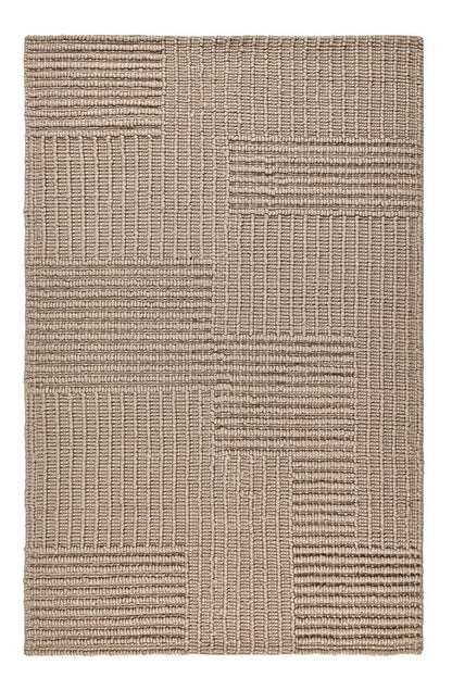 Villa by Classic Home - Clayton 5X8 Recycled Fabric Handwoven Sustainable Beige Accent Area Rug - 5W - Beige - 30132384 veiw 1