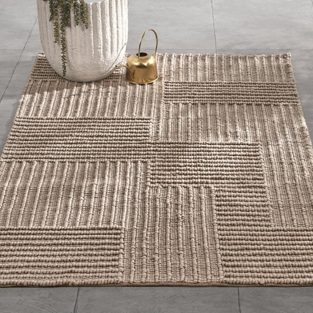 Villa by Classic Home - Clayton 8X10 Recycled Fabric Handwoven Sustainable Beige Accent Area Rug - 8W - Beige - 30132385 veiw 5