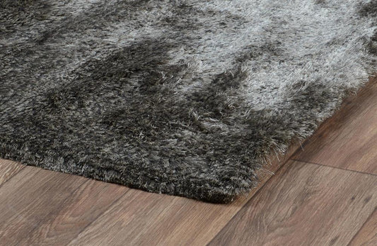 Villa by Classic Home - Collins Hand-Woven Shag Area Rug  - 8W - Dark Gray - 30025925 veiw 2