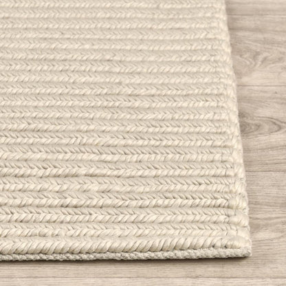 Villa by Classic Home - Dawson 8X10 Wool Blend Fabric Handwoven Beige Accent Area Rug - 8W - Beige - 30091845 veiw 3