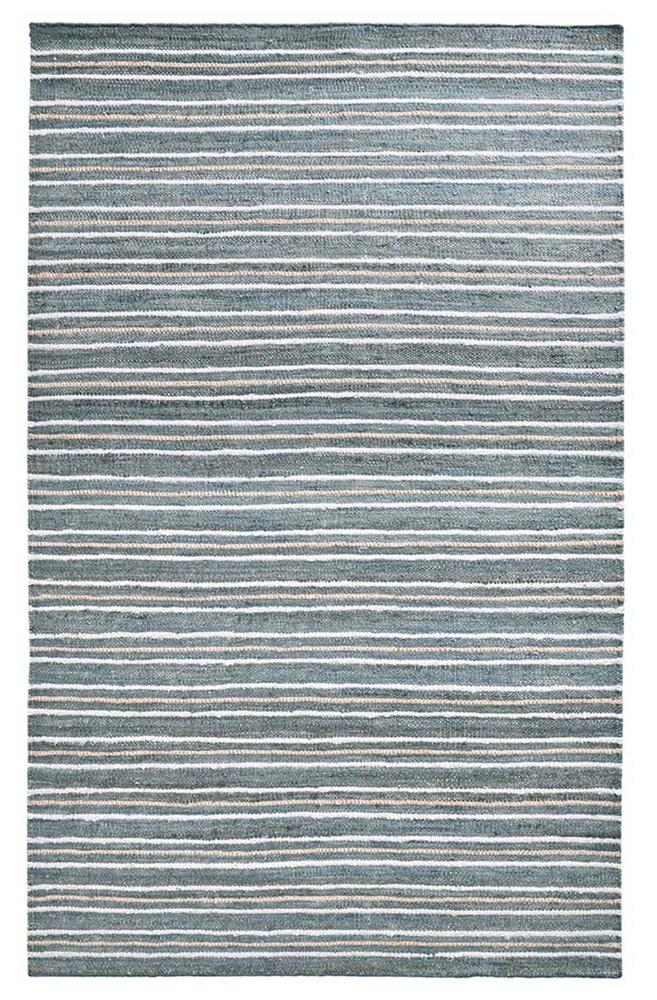 Villa by Classic Home - Del Mar Jute Blend Area Rug  - 8W - Aqua Blue, Multi - 30091685 veiw 1