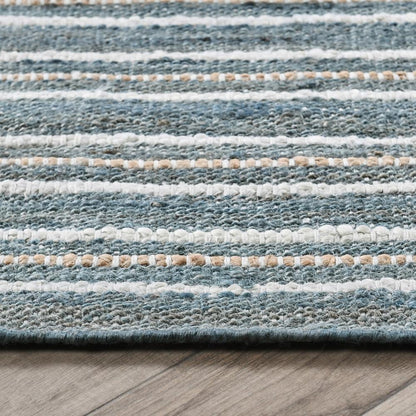 Villa by Classic Home - Del Mar Jute Blend Area Rug  - 8W - Aqua Blue, Multi - 30091685 veiw 2