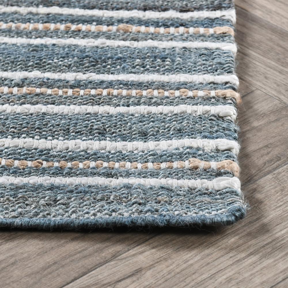 Villa by Classic Home - Del Mar Jute Blend Area Rug  - 8W - Aqua Blue, Multi - 30091685 veiw 3