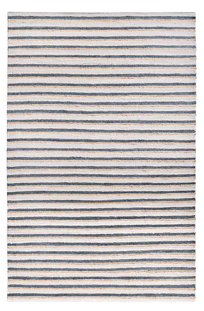 Villa by Classic Home - Del Mar Jute Blend Area Rug  - 5W - Ivory, Aqua - 30091694 veiw 1