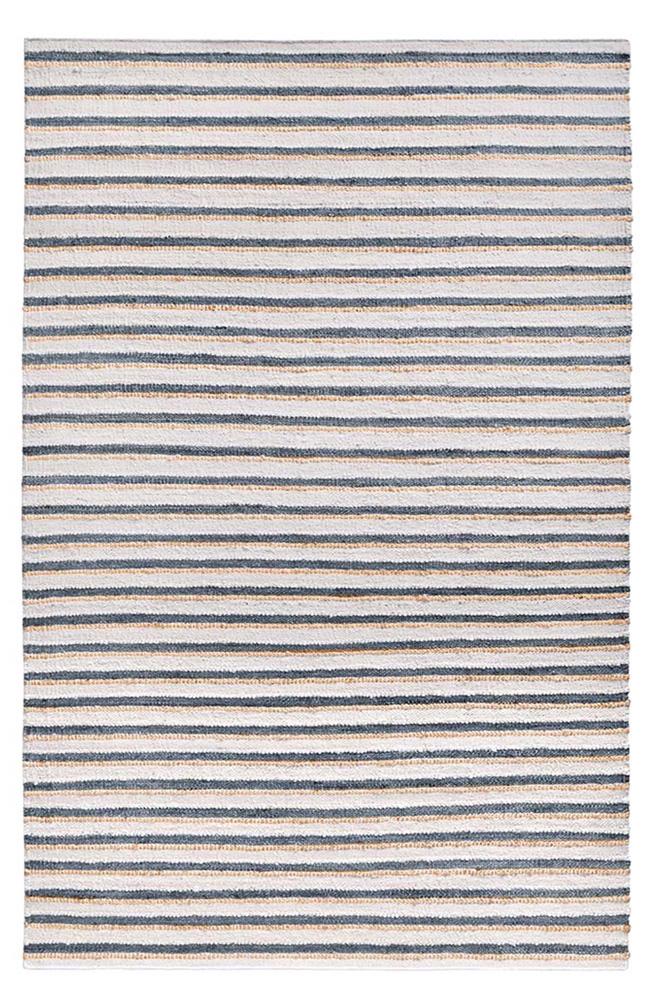 Villa by Classic Home - Del Mar Jute Blend Area Rug  - 8W - Ivory, Aqua - 30091695 veiw 1