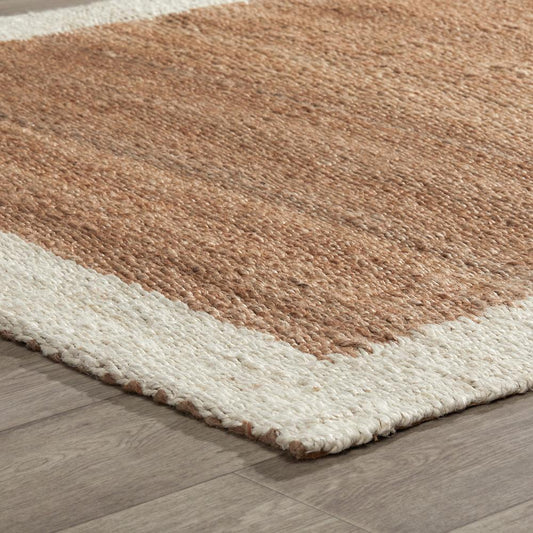 Villa by Classic Home - Frame Natural Jute Area Rug  - 2W - Natural, Ivory - 30091450 veiw 2
