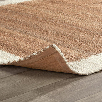 Villa by Classic Home - Frame Natural Jute Area Rug  - 5W - Natural, Ivory - 30091454 veiw 3