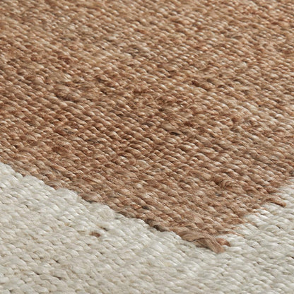 Villa by Classic Home - Frame Natural Jute Area Rug  - 5W - Natural, Ivory - 30091454 veiw 4