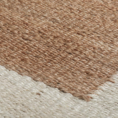 Villa by Classic Home - Frame Natural Jute Area Rug  - 8W - Natural, Ivory - 30091451 veiw 4
