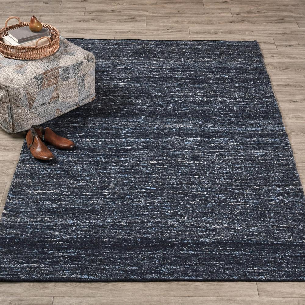 Villa by Classic Home - Havasu 8X10 Handwoven Performance Deep Blue Fabric Area Rug - 8W - Blue - 30132455 veiw 3