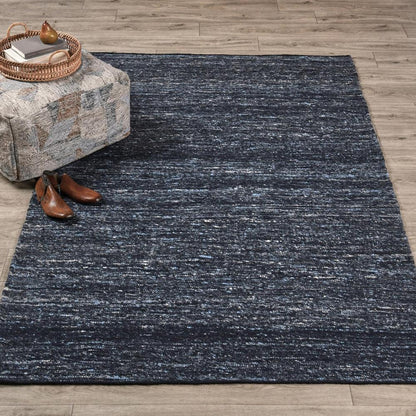 Villa by Classic Home - Havasu 8X10 Handwoven Performance Deep Blue Fabric Area Rug - 8W - Blue - 30132455 veiw 3