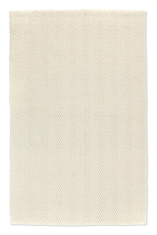 Villa by Classic Home - Herringbone 9X12 Hand Woven Wool Blend Fabric Ivory Area Rug - 9W - Ivory - 30091916 veiw 1