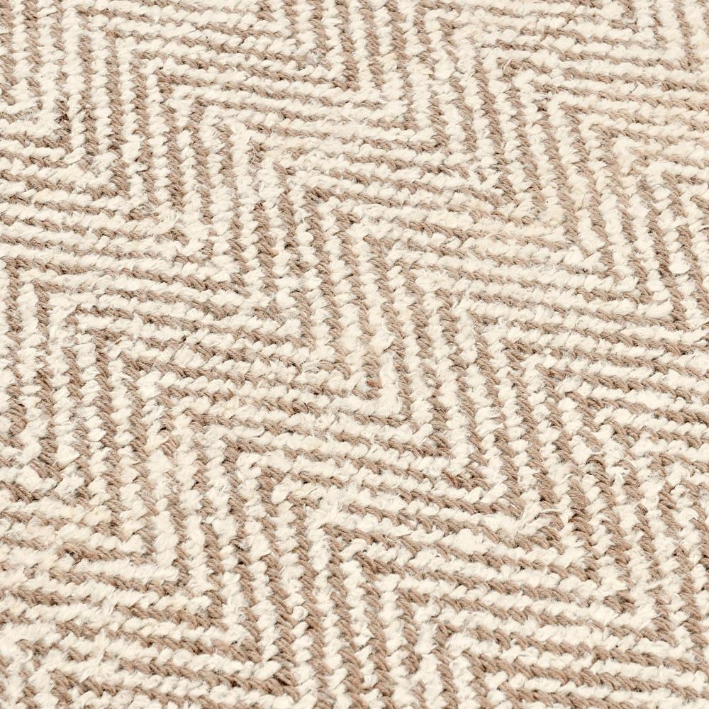 Villa by Classic Home - Herringbone 10X14 Hand Spun Wool Blend Chenille Ivory Area Accent Rug - 10W - Ivory - 30090938 veiw 2
