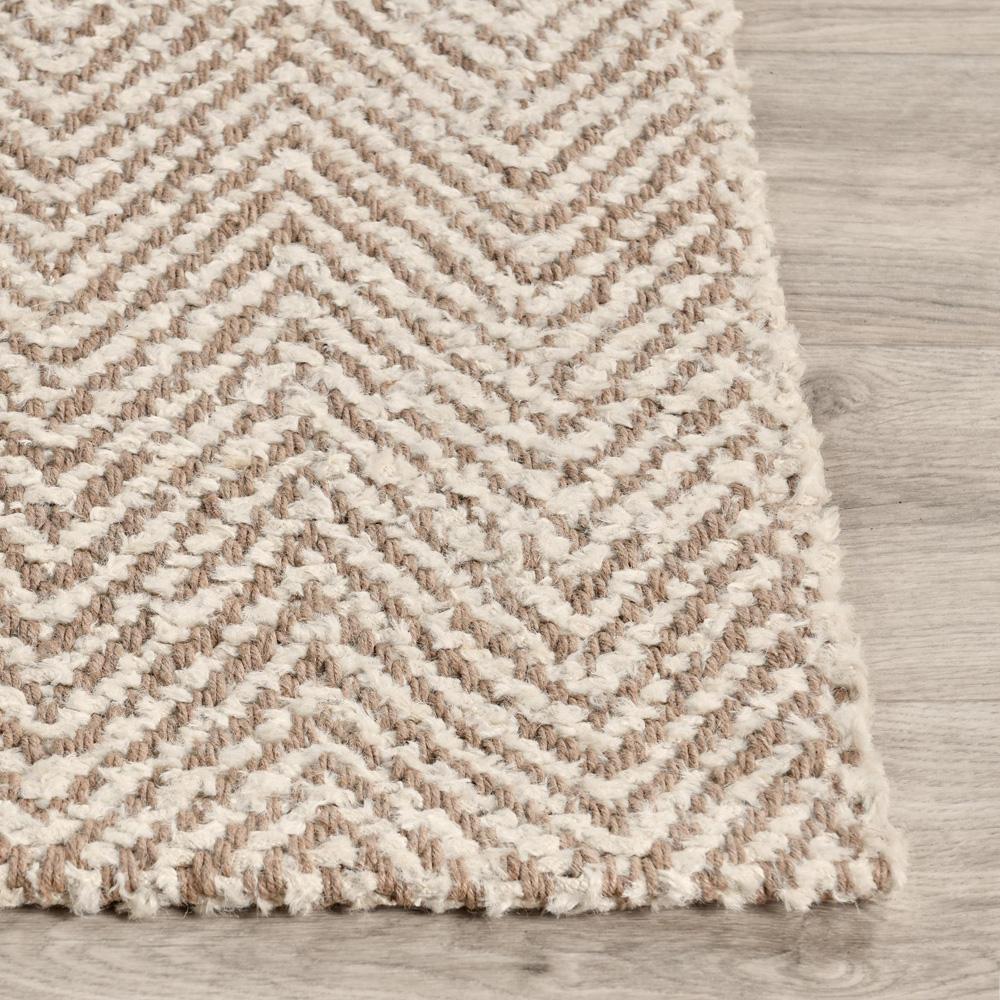 Villa by Classic Home - Herringbone 10X14 Hand Spun Wool Blend Chenille Ivory Area Accent Rug - 10W - Ivory - 30090938 veiw 3