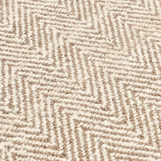 Villa by Classic Home - Herringbone 10X14 Hand Spun Wool Blend Chenille Ivory Area Accent Rug - 6W - Ivory - 30090937 veiw 2