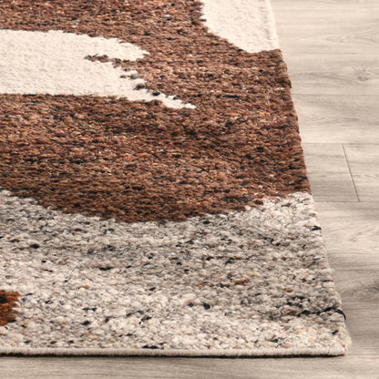 Villa by Classic Home - Hesperia 5X8 Hand Woven Wool Fabric Cedar Rust Pattern Rug - 5W - Rust - 30091824 veiw 4