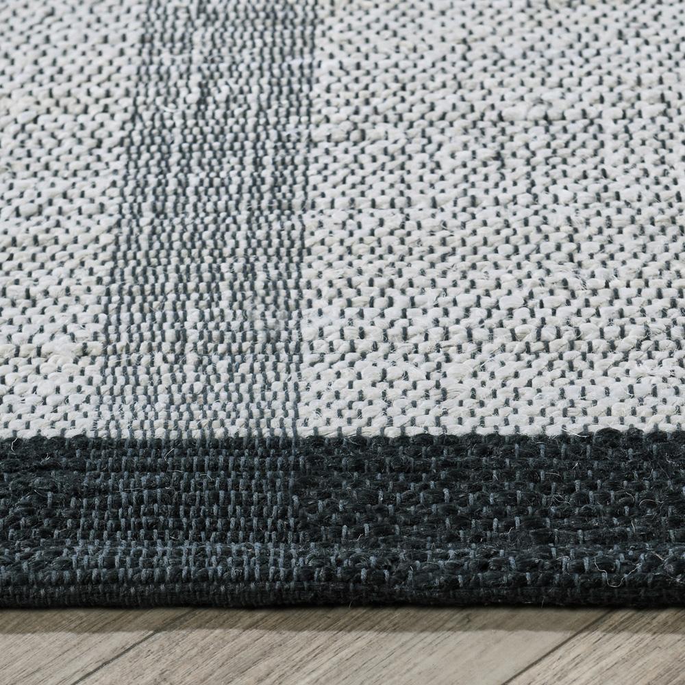Villa by Classic Home - Kochi Jute Blend Striped Area Rug  - 5W - Ivory, Black - 30091614 veiw 2