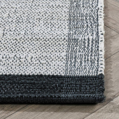 Villa by Classic Home - Kochi Jute Blend Striped Area Rug  - 8W - Ivory, Black - 30091615 veiw 3