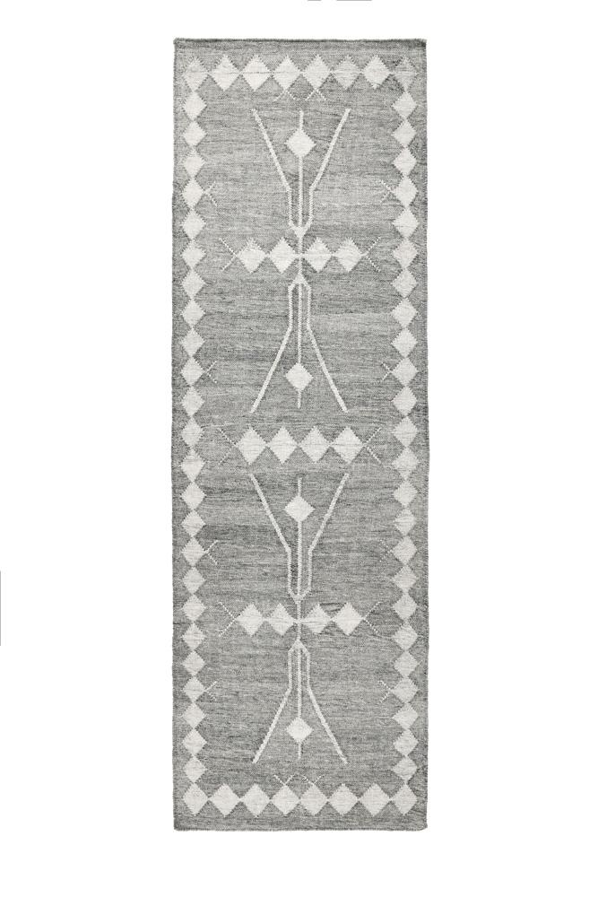 Villa by Classic Home - Lexington 2.6X8 Indoor Outdoor Handwoven Gray Abstract Accent Rug - 2.6W - Gray Multi  - 30132103 veiw 1