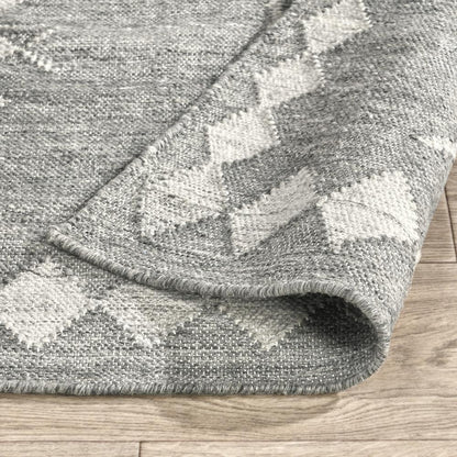 Villa by Classic Home - Lexington 2.6X8 Indoor Outdoor Handwoven Gray Abstract Accent Rug - 2.6W - Gray Multi  - 30132103 veiw 3