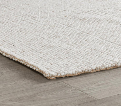 Villa by Classic Home - Lisbon 5X8 Handwoven Jute Blend Sustainable Beige Accent Area Rug - 5W - Ivory - 30091294 veiw 3