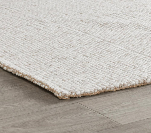 Villa by Classic Home - Lisbon 8X10 Handwoven Jute Blend Sustainable Beige Accent Area Rug - 8W - Ivory - 30091295 veiw 2