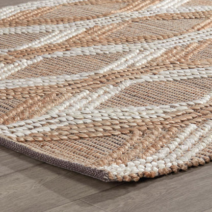 Villa by Classic Home - Manitou Jute Cotton Accent Rug  - 5W - Natural, Ivory - 30091504 veiw 2