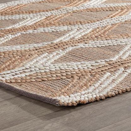 Villa by Classic Home - Manitou Jute Cotton Accent Rug  - 9W - Natural, Ivory - 30091506 veiw 2