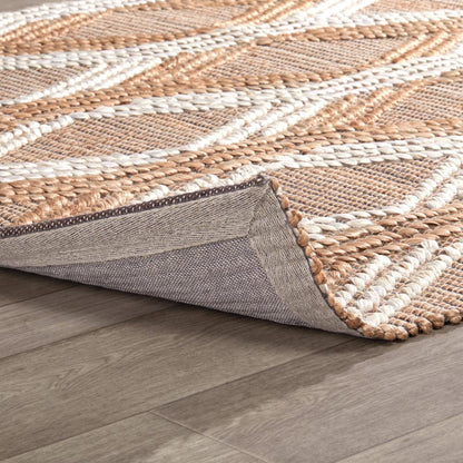 Villa by Classic Home - Manitou Jute Cotton Accent Rug  - 9W - Natural, Ivory - 30091506 veiw 3