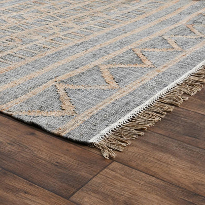Villa by Classic Home - Megan Natural Jute Handwoven Area Rug  - 5W - Natural/Spa Blue - 30090864 veiw 3