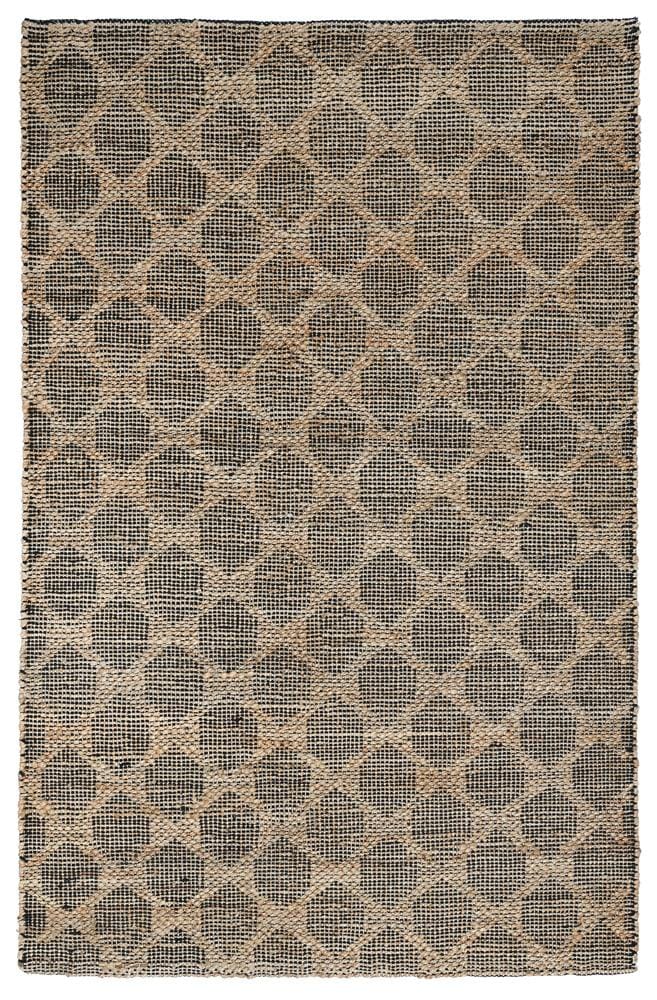 Villa by Classic Home - Mojave Jute Blend Area Rug  - 5W - Black, Natural - 30090904 veiw 1