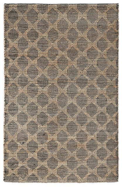 Villa by Classic Home - Mojave Jute Blend Area Rug  - 5W - Black, Natural - 30090904 veiw 1
