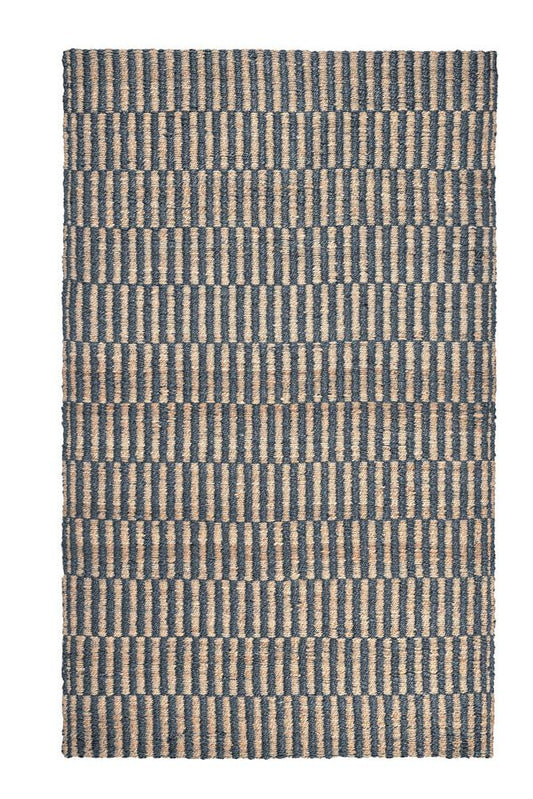 Villa by Classic Home - Monterey 5X8 Jute Handwoven Sustainable Blue Accent Area Rug - 5W - Blue - 30091734 veiw 1