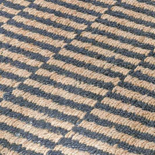 Villa by Classic Home - Monterey 5X8 Jute Handwoven Sustainable Blue Accent Area Rug - 9W - Blue - 30091736 veiw 2