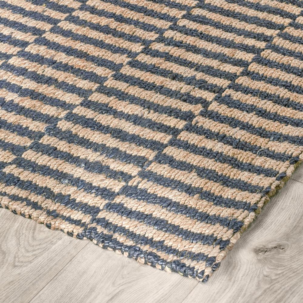 Villa by Classic Home - Monterey 5X8 Jute Handwoven Sustainable Blue Accent Area Rug - 9W - Blue - 30091736 veiw 3