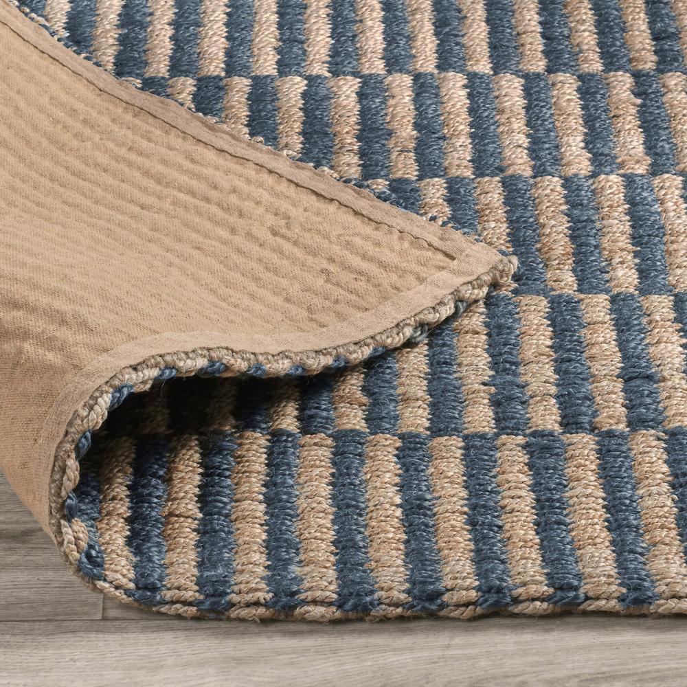 Villa by Classic Home - Monterey 5X8 Jute Handwoven Sustainable Blue Accent Area Rug - 9W - Blue - 30091736 veiw 4