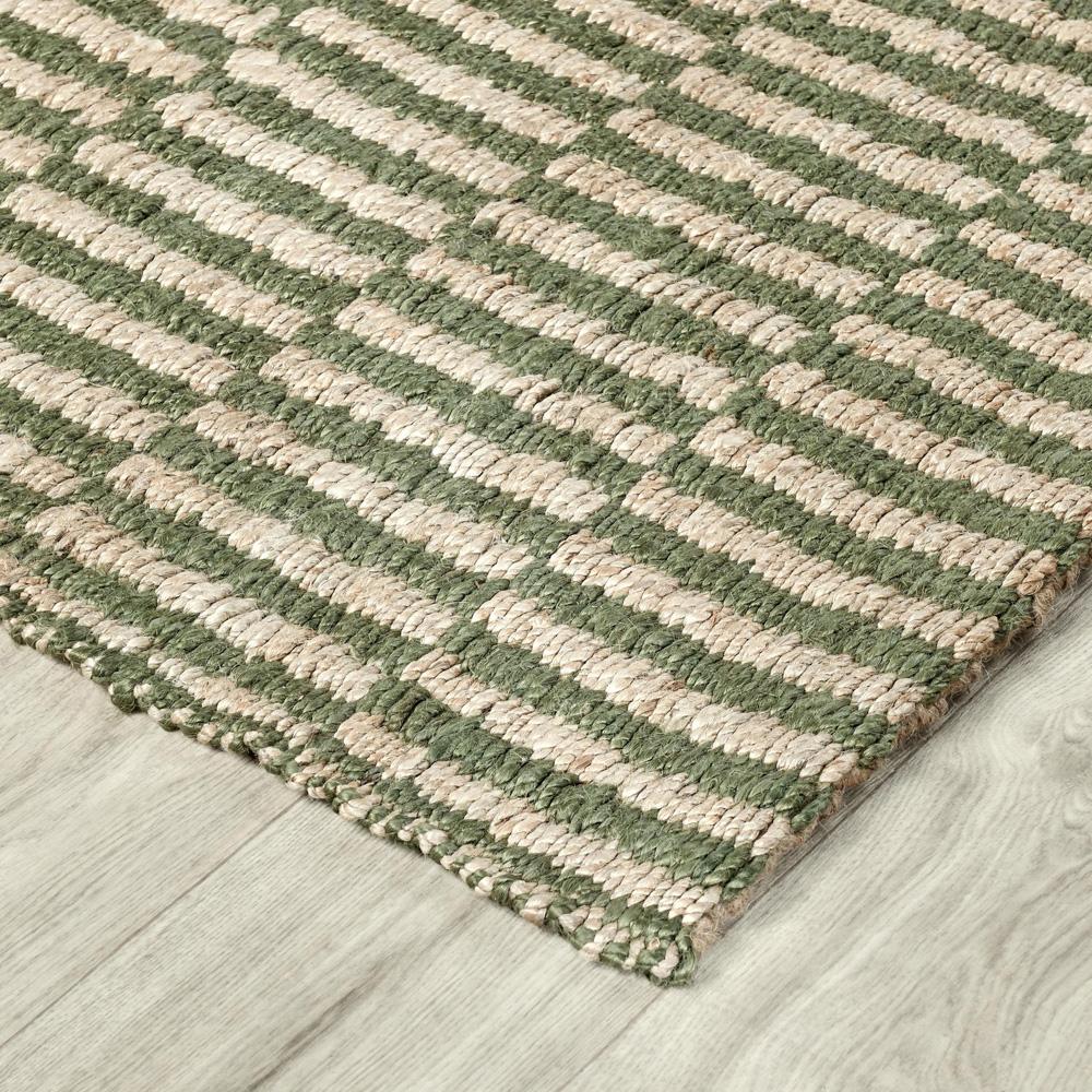 Villa by Classic Home - Monterey 5X8 Jute Handwoven Sustainable Green Accent Area Rug - 9W - Green - 30091746 veiw 3