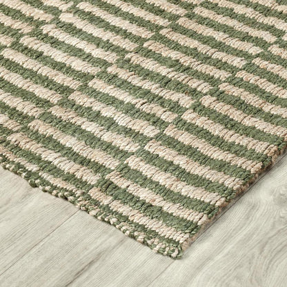 Villa by Classic Home - Monterey 5X8 Jute Handwoven Sustainable Green Accent Area Rug - 9W - Green - 30091746 veiw 3