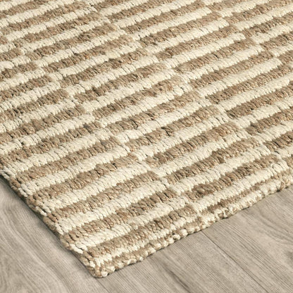 Villa by Classic Home - Monterey 8X10 Jute Handwoven Sustainable Ivory Accent Area Rug - 8W - Ivory - 30091755 veiw 3