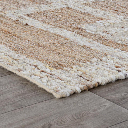 Villa by Classic Home - Muda Wool Blend Area Rug  - 5W - Natural, Ivory - 30091244 veiw 2